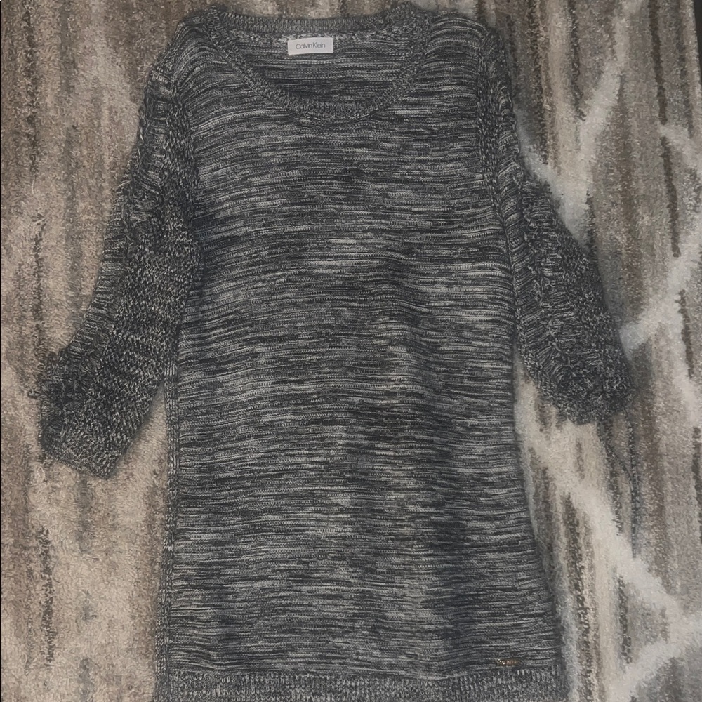 Calvin Klein Gray Crew Neck Sweater